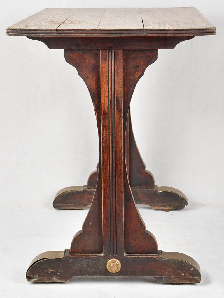Vintage Oak Top French Table