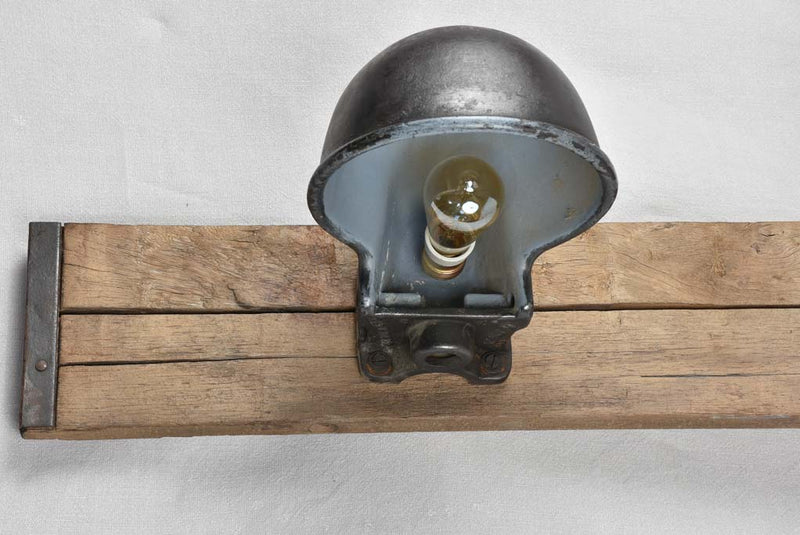 Industrial wall light - salvaged cow's water troughs 47¼"