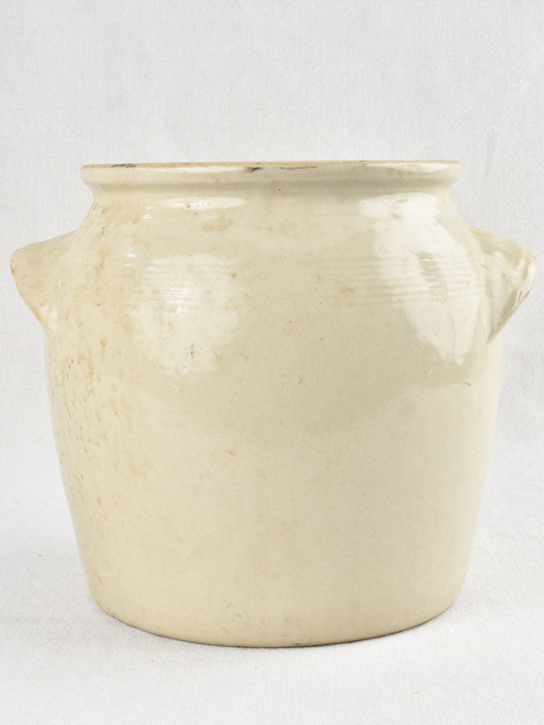 Collection of 8 antique stoneware crock pots 7½" - 12½"