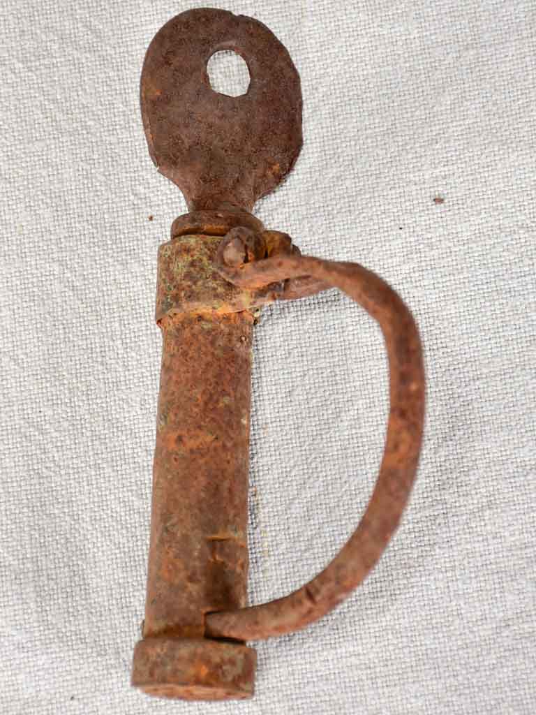 Antique French Handmade Iron Door Lock