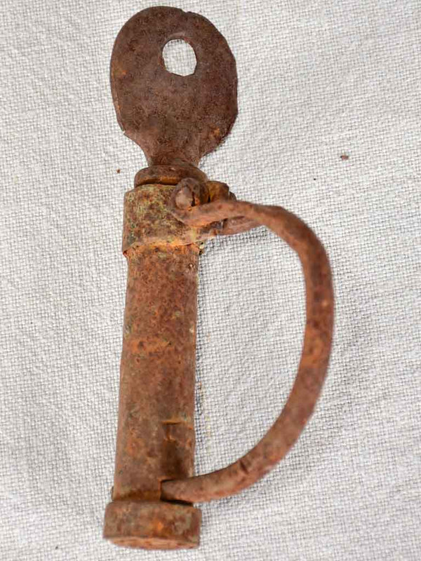 Antique French Handmade Iron Door Lock
