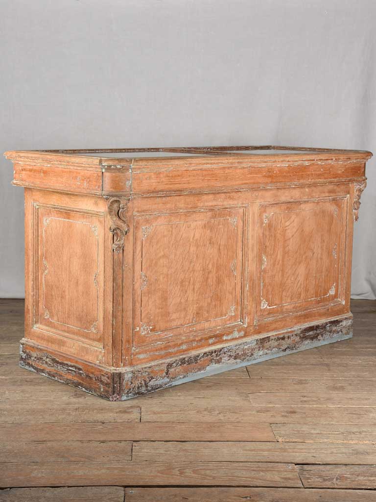 Late 19th century shop counter from a haberdashery boutique 59"
