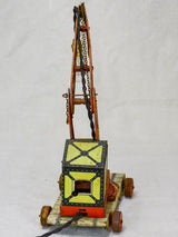 Antique toy crane lamp from the 1930's