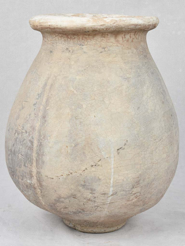 Vintage Greek cement olive jar