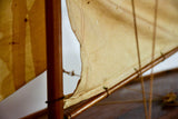 Late 18th century model boat - branded Quimper