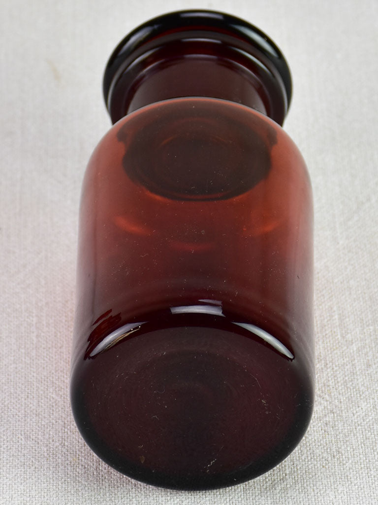 Stylish Vintage Amber Pharmacy Jars Quartet