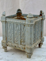 Small antique French cast iron planter