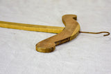 Two antique French coat hangers