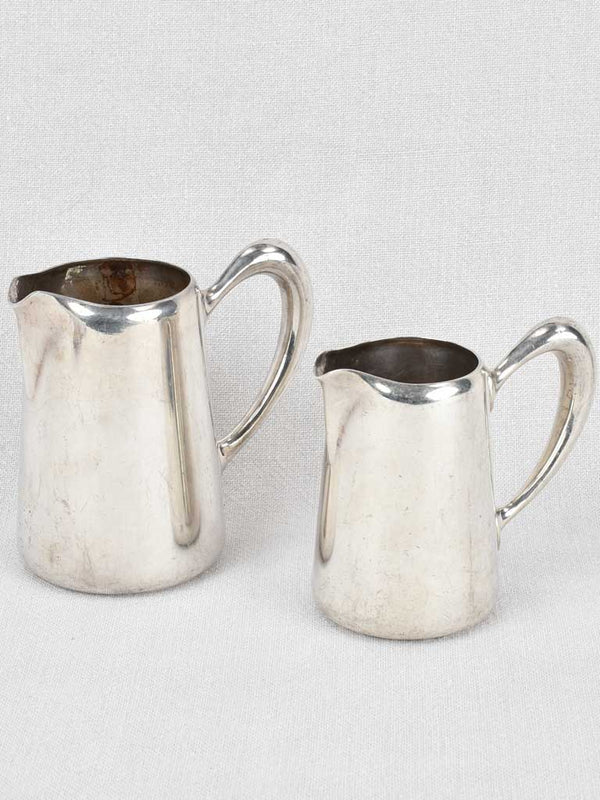 Antique Silver-Plated Christofle Milk Jugs