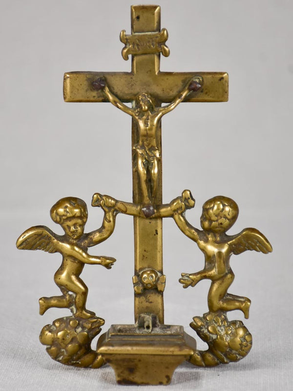 Louis XIV bronze benetier for holy water 6¾"