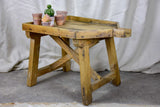 Antique French cheese drainage table - rustic French table