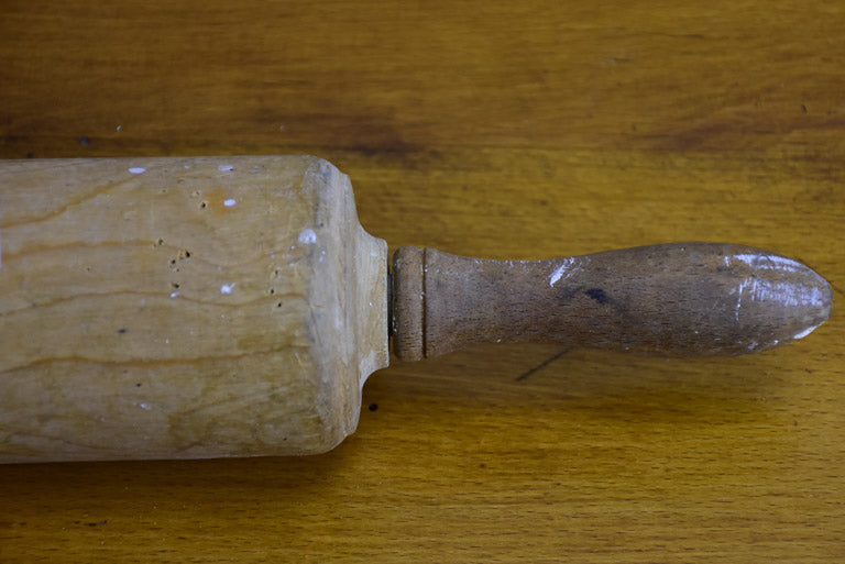 Antique French rolling pin - wooden