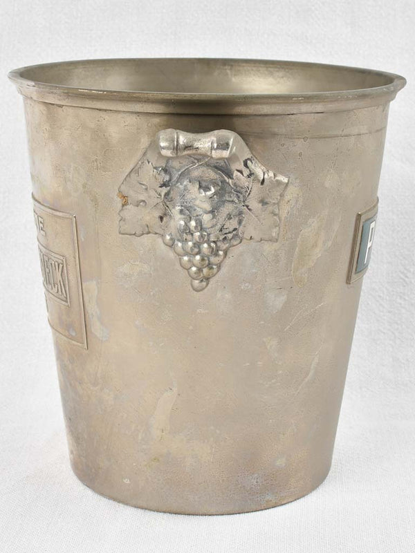 1930's Champagne bucket - Piper Heidsieck 8¼"