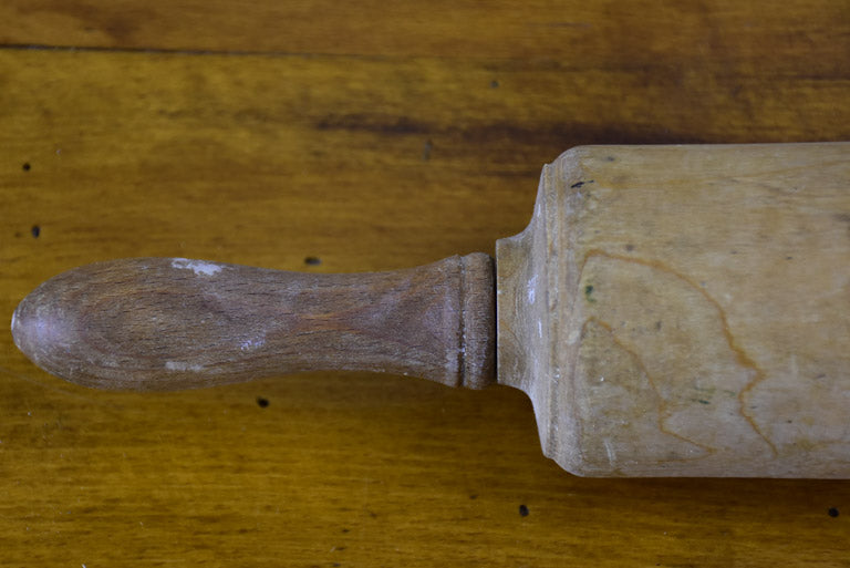 Antique French rolling pin - wooden