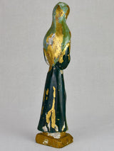 19th Century carved poly-chrome statue of the Virgin Mary 15¾"