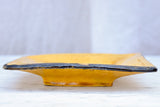 Vintage Dieulefit pate -yellow / orange, square
