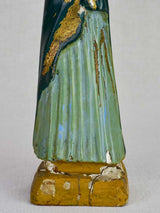 19th Century carved poly-chrome statue of the Virgin Mary 15¾"