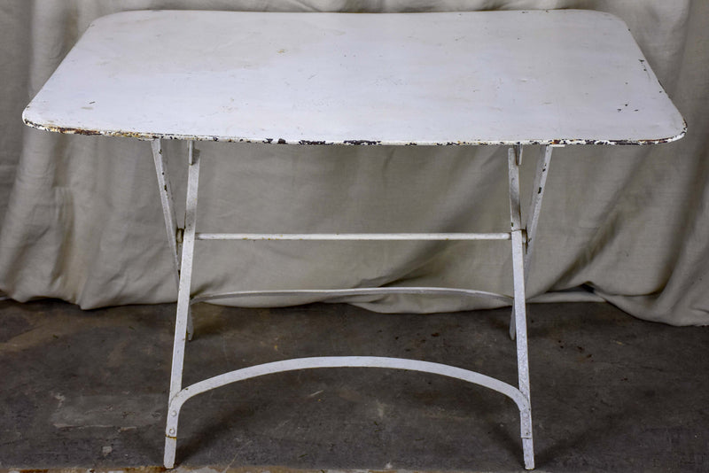 Antique French folding garden table - rectangular