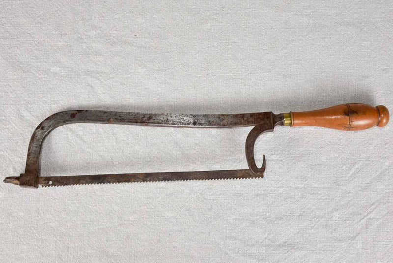 Antique French military surgical saw