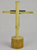 Historic Bamboo and Wood Jesus Sculpture