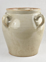 Large Stoneware Pot with lid (4 Handles) 22"