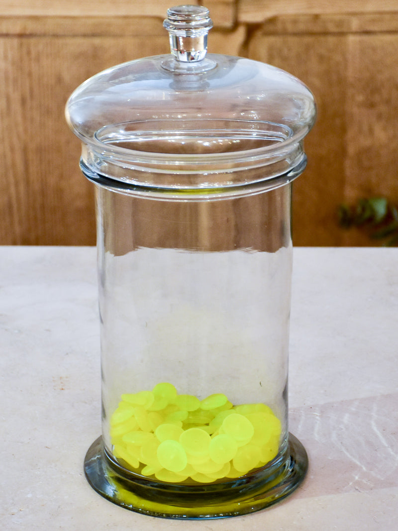 Large antique French apothecary jar - glass