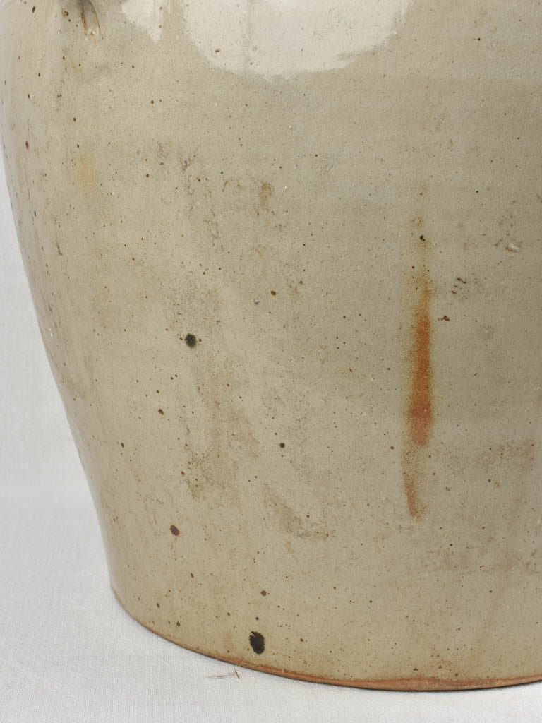 Large Stoneware Pot with lid (4 Handles) 22"