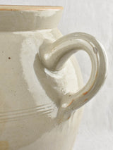 Large Stoneware Pot with lid (4 Handles) 22"