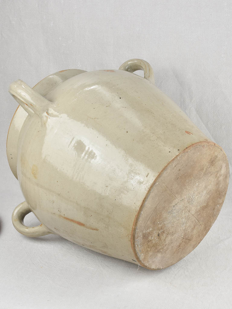Large Stoneware Pot with lid (4 Handles) 22"