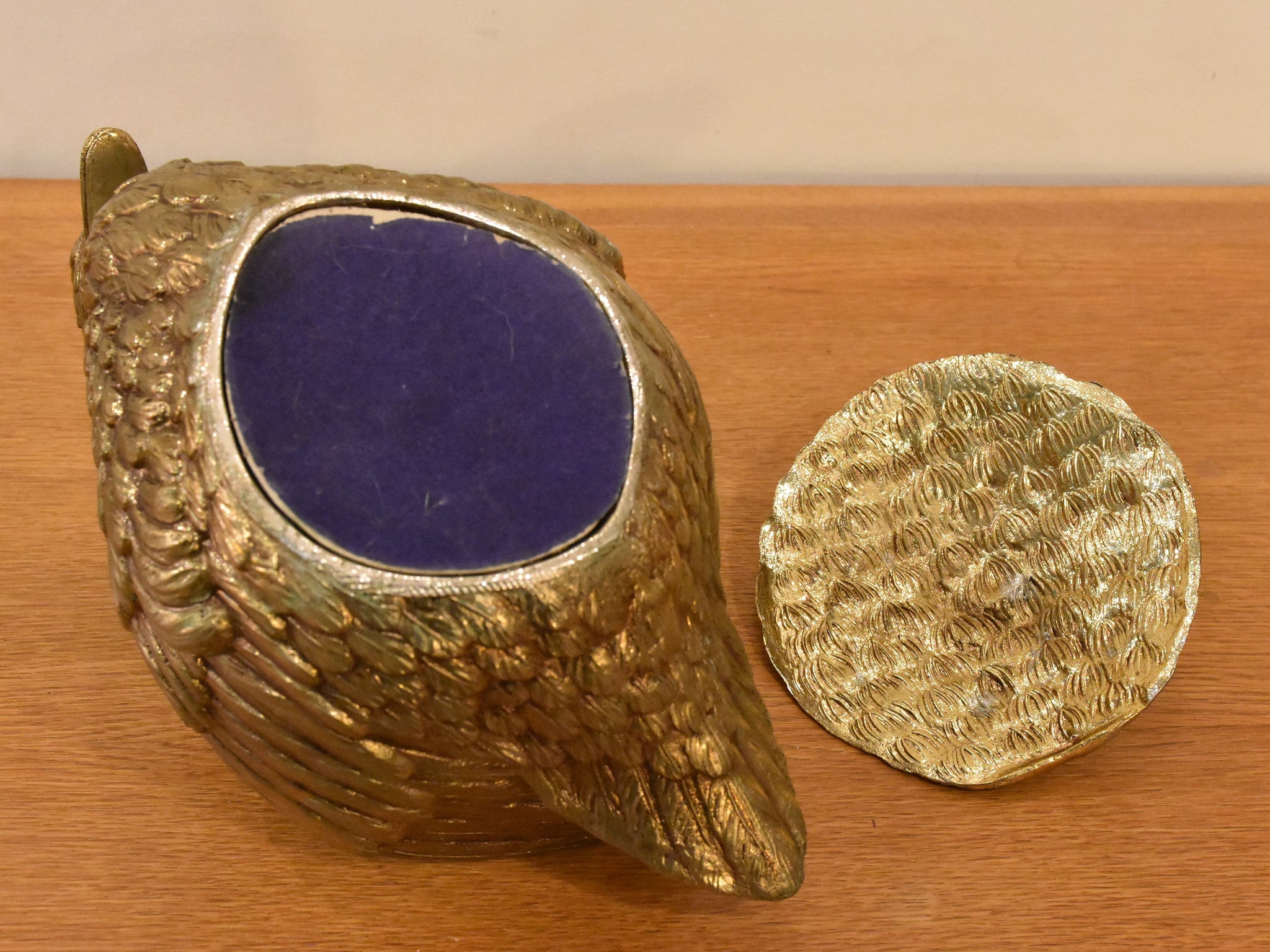 Gold Mauro Manetti Swan ice bucket – 1970’s Florence