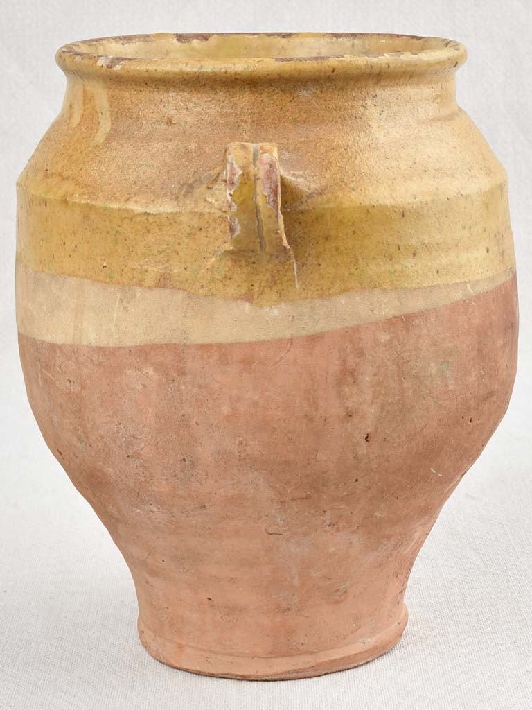 19th-Century Yellow Confit Pot 9½"