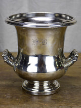 Antique French champagne bucket - silver plate