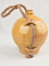 Yellow Conscience Jug with Rope 10¼"