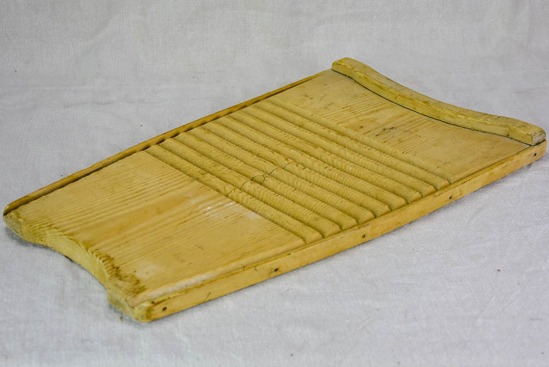 Mid century French wooden wash board 13½" x 22½"