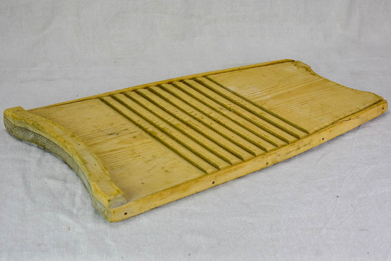 Mid century French wooden wash board 13½" x 22½"