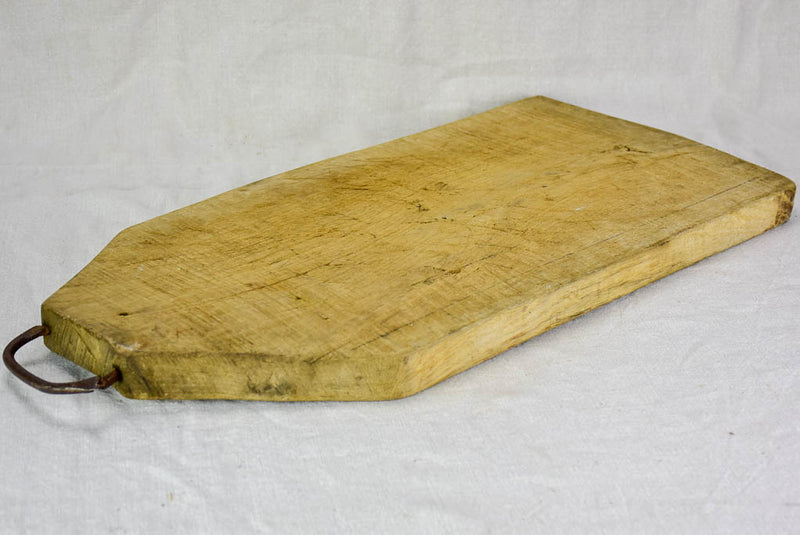 Antique French cutting board with angled corners 12¼" x 27¼"