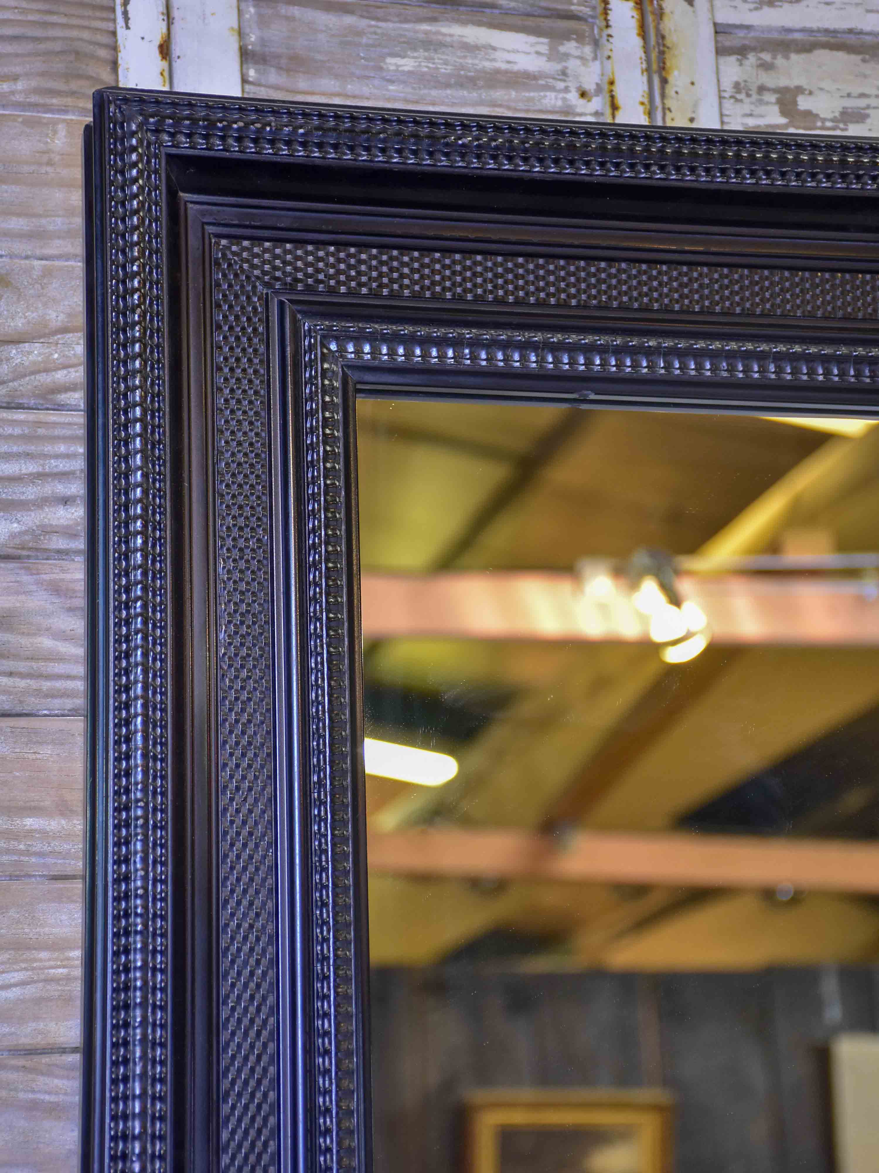 Mid-century French mirror from a bistro 37 ½'' x 47 ¼''