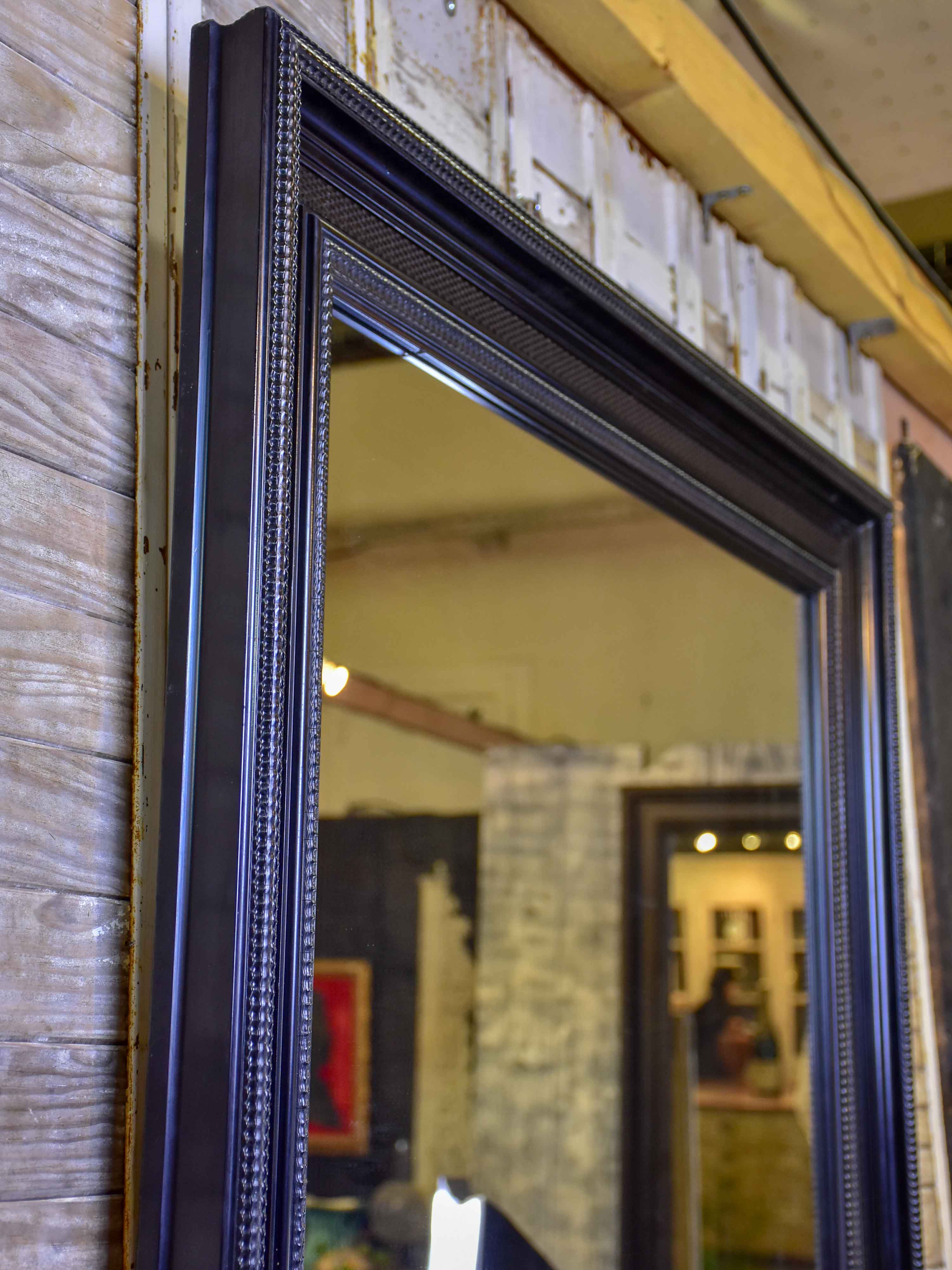Mid-century French mirror from a bistro 37 ½'' x 47 ¼''