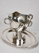 Antique silver-plated Christofle sauce boat