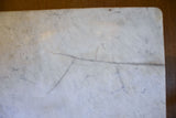 Antique French butcher’s display table with marble top
