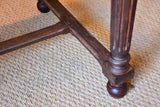 Antique French butcher’s display table with marble top