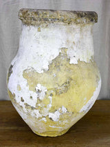 19th Century Spanish olive jar with white patina - 1 of 2