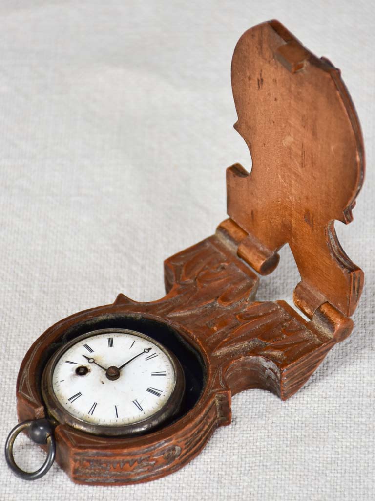 Antique German black forest watch container