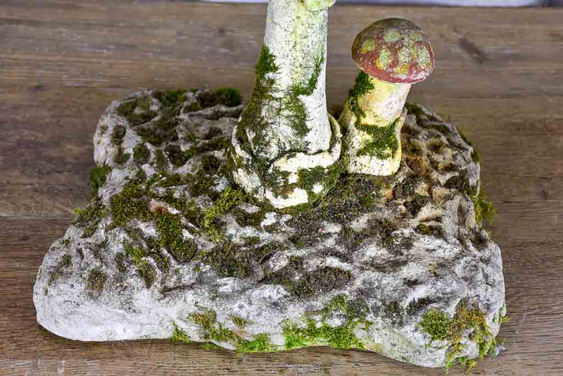 Antique French mushroom garden stool