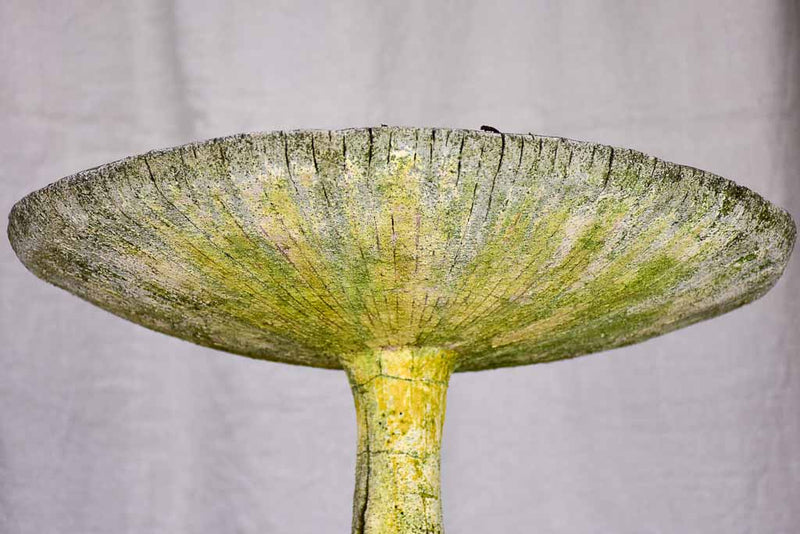 Antique French mushroom garden stool