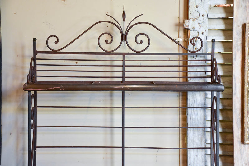 Rare pair of French boulangerie display shelves