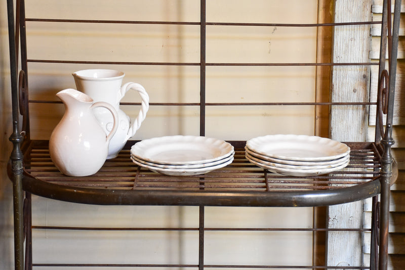 Rare pair of French boulangerie display shelves