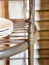 Rare pair of French boulangerie display shelves