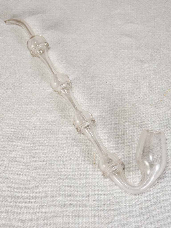 Early 20th-century master glass maker's pipe 13"