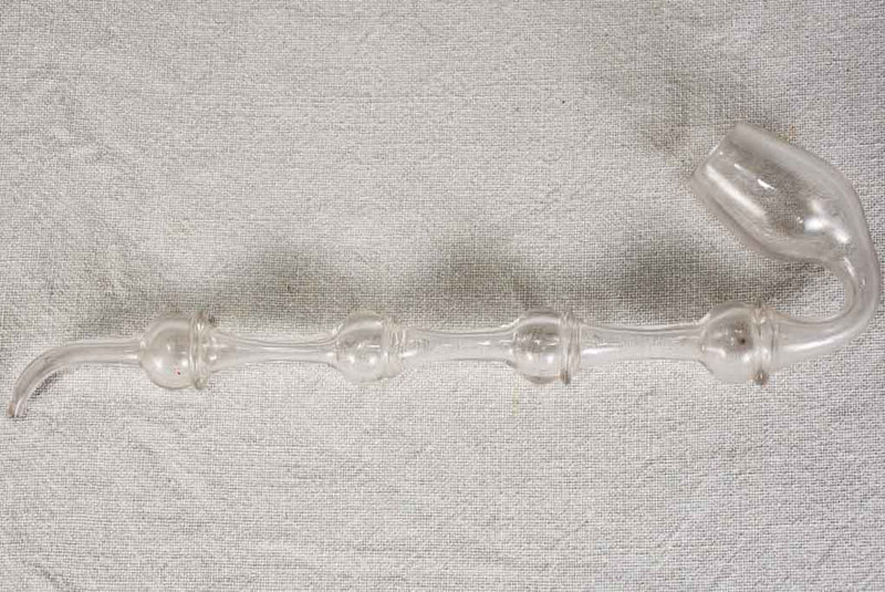 Early 20th-century master glass maker's pipe 13"